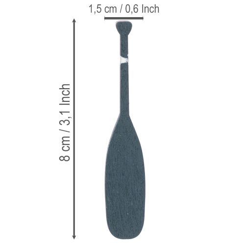 Miniatiūrinė irklo dekoracija jūriniam dekoravimui, 8 cm, 18 dalių | Floristik24.lt