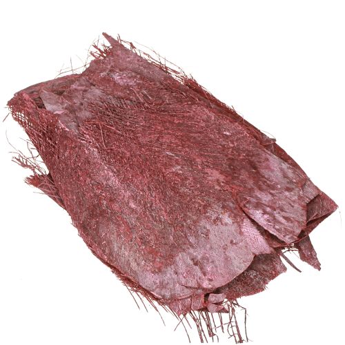 daiktų Palmių pluoštas rankdarbiams, Bordo baltai plautas, 20-40 cm, 250 g