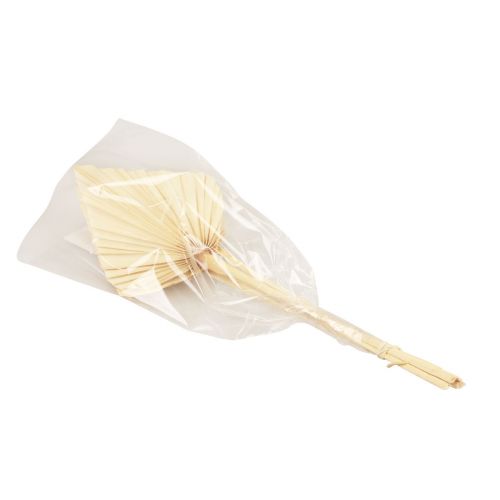 Floristik24 Palmės palmių lapų natūrali puošyba balinta 12,5×38cm 4 vnt