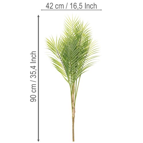 Dirbtinė palmės šakelė, dirbtinis augalas kompozicijoms, 90 cm | Floristik24.lt