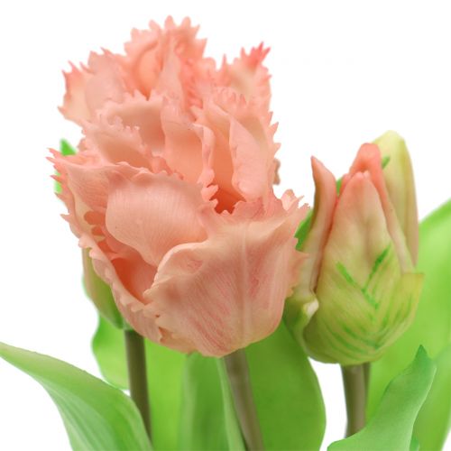 Floristik24 Papūgos tulpė Real-Touch vazonėlyje rožinė 23cm