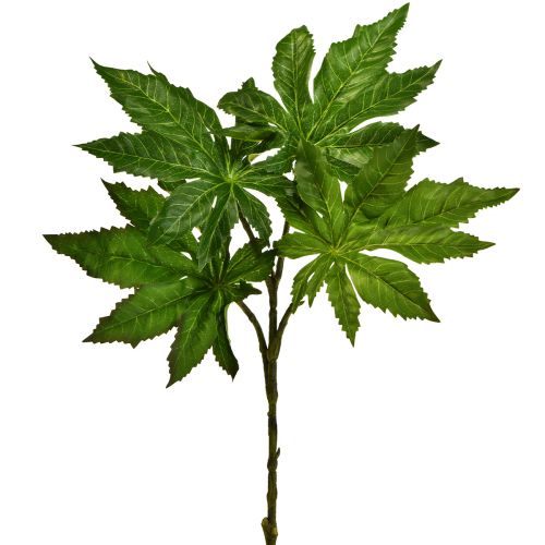 Papajos lapai dirbtinis deko šakelė dirbtinis augalas žalias 40cm