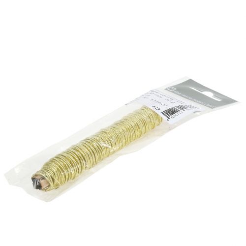 daiktų Popierinio laido viela, apvyniota Ø0,8 mm 22 m auksu