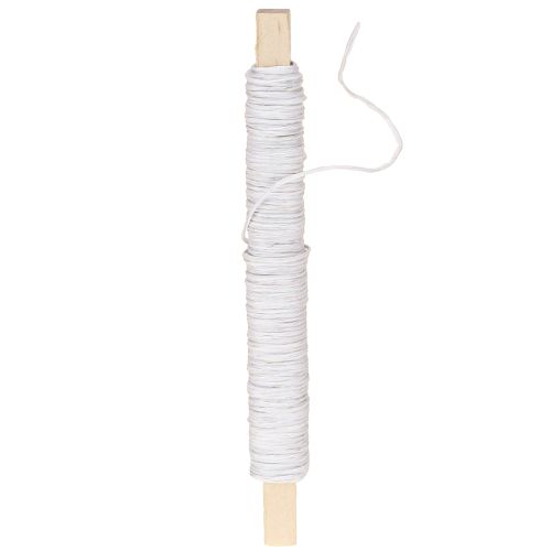 daiktų Popierinio laido viela apvyniota Ø0,8mm 22m balta
