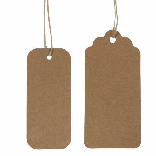 Floristik24 Dovanų etiketės popierinis ženklas 9,5/8cm 100 vnt