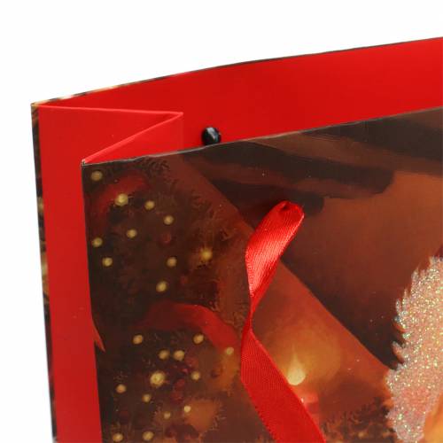 Floristik24 Dovanų maišeliai Kalėdų motyvas Kalėdų Senelis raudonas 20cm × 30cm × 8cm rinkinys iš 2 vnt.