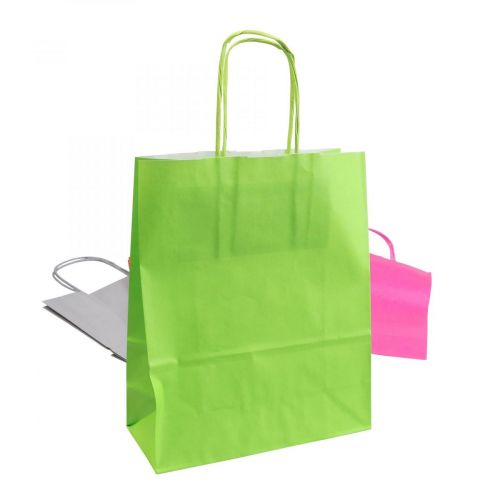 Popierinis maišelis dovanų maišelis popierinis spalvotas 18×22×8cm 30p