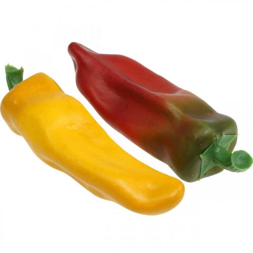 daiktų Paprika vitrinų puošmena, daržovių puošmena, spalvų asorti, H14cm, 4 vnt