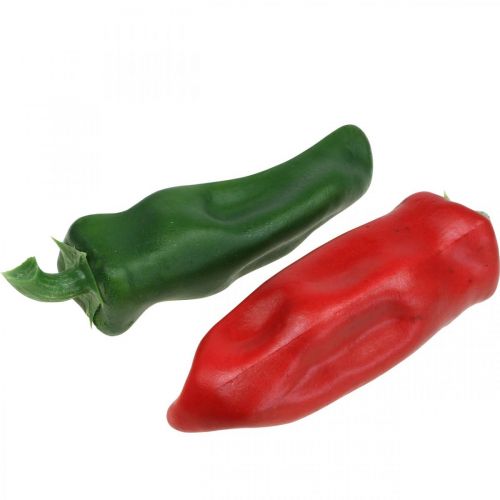daiktų Paprika vitrinų puošmena, daržovių puošmena, spalvų asorti, H14cm, 4 vnt