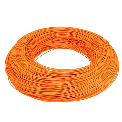 Floristik24 Rotango lazdelė šviesiai oranžinė Ø1,3mm 250g