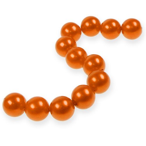 daiktų Dekoratyviniai karoliukai Ø2cm oranžiniai 12 vnt
