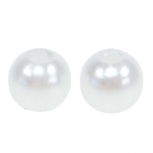 Floristik24 Perlai balti Ø6mm 200g