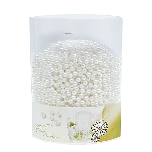 Floristik24 Perlai balti Ø6mm 200g