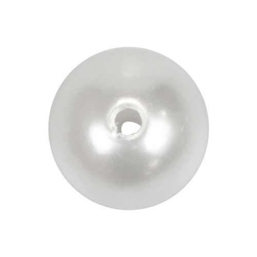 Floristik24 Dekoratyviniai karoliukai sriegti craft karoliukus balti 8mm 300g