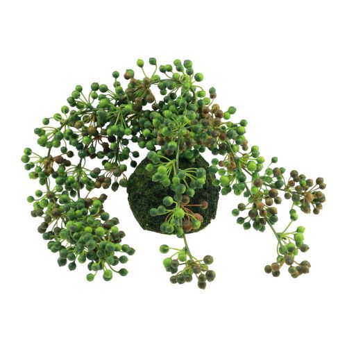 daiktų Karoliukų virvelė dirbtinis samanų rutulys dirbtiniai augalai žalias 38cm