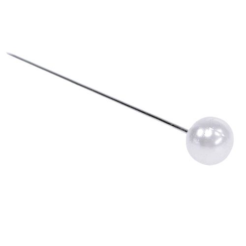 daiktų Adatos perlų galvutėms baltos Ø8mm L65mm 55 vnt
