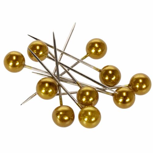 Pearl galvos kaiščiai Auksiniai Ø15mm 75mm pirkti | Floristik24.lt