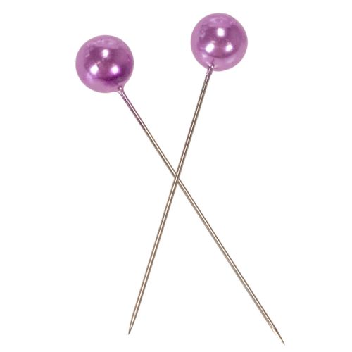 Karoliukų segtukai violetiniai Ø10mm 60mm | Floristik24.lt