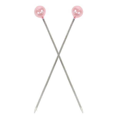 daiktų Smeigtukai perlo galvutėje rožiniai Ø4mm 4cm 150p