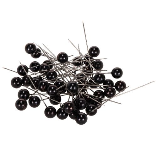 Karoliukų segtukai juodi Ø10mm 60mm pirkti | Floristik24.lt