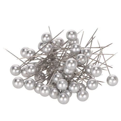 Karoliukų segtukai sidabriniai Ø10mm 60mm