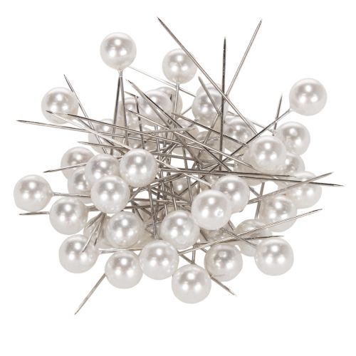 Pearl galvutės kaiščiai balti Ø10mm 60mm