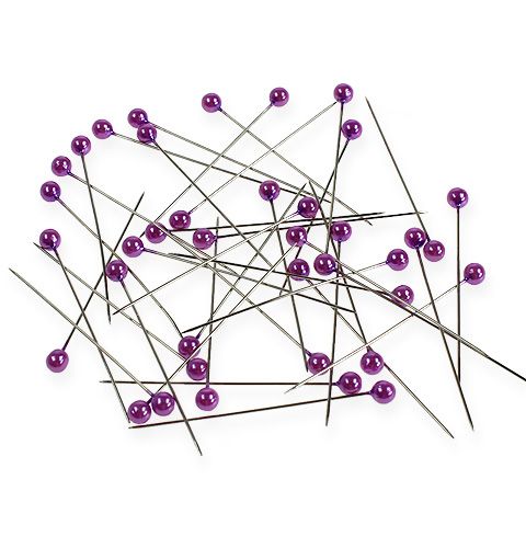 daiktų Karoliukų segtukai Ø6mm 65mm violetinė