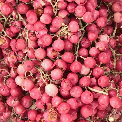 daiktų Pipirų vainikas, rausvųjų pipirų uogų vainikas, džiovintas vainikas Ø30cm