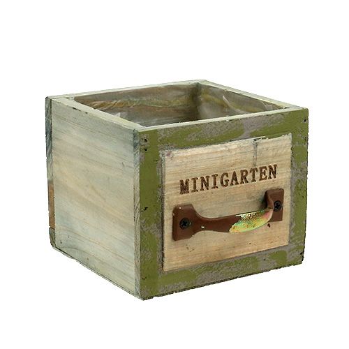 Floristik24 Pasodinkite stalčių medieną 11,5cm x 11cm