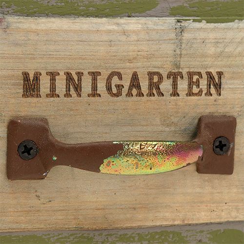 Floristik24 Pasodinkite stalčių medieną 11,5cm x 11cm