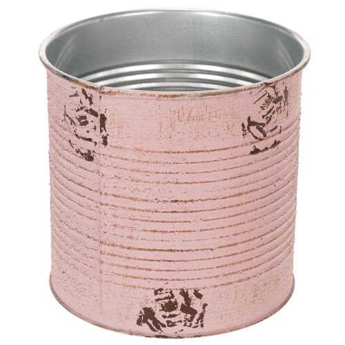 daiktų Vazonas, sendintos rožės, dekoratyvinė metalinė dėžutė, vintažinis, Ø15,5 cm, aukštis 15 cm