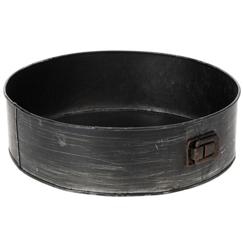 Floristik24 Vazonas, dekoratyvinė kepimo forma, nuimama sodinimo forma, metalinė dekoracija Ø24cm, aukštis 7,5cm