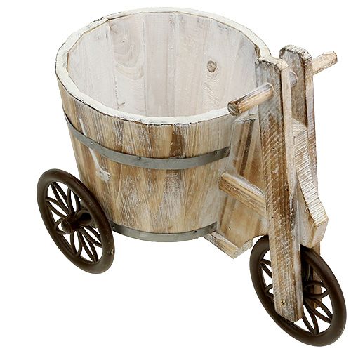 Floristik24 Sėjamoji triratis baltas H25cm