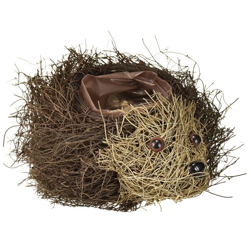 Floristik24 Ežio formos vazonas iš vijoklių 22 cm x 25 cm