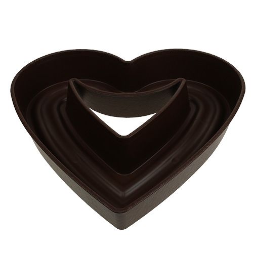 Floristik24 Augalo širdelė &quot;Amora&quot; 45cm ruda, 1vnt