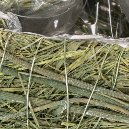 Augalo širdelės iš natūralios medžiagos su folijos įdėklu 22 cm 2 vnt. | Floristik24.lt