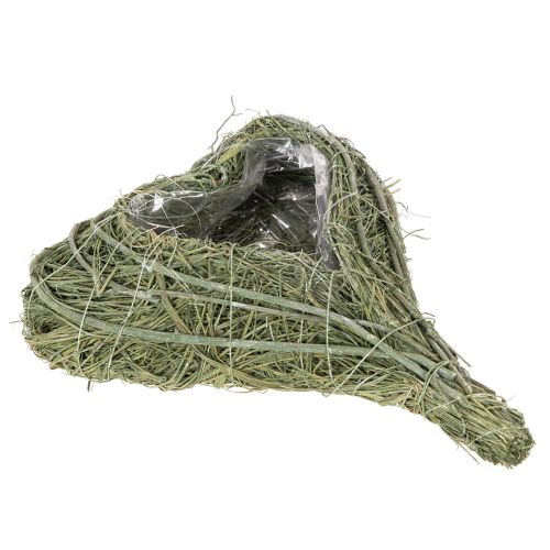 Natūralaus augalo širdis floristikai su folija, 25 cm pirkti | Floristik24.lt