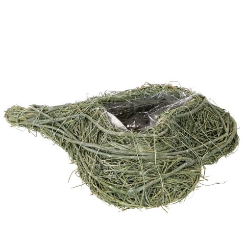 Natūralaus augalo širdis floristikai su folija, 25 cm | Floristik24.lt