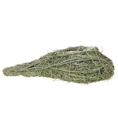 Natūralaus augalo širdis floristikai su folija, 25 cm | Floristik24.lt