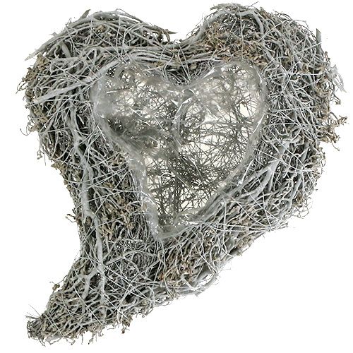 daiktų Sodinamoji širdelė balta širdelė sodinimui 38×32×7,5cm