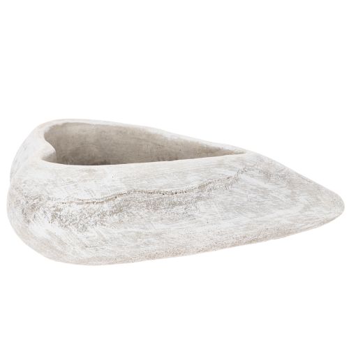 Dekoratyvinis širdies formos dubuo, pilkas; mažas širdies formos vazonas, 19 cm | Floristik24.lt