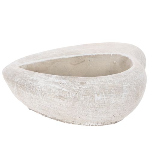Širdies formos vazonas, lieto akmens, dekoratyvinis vazonas, 17 cm | Floristik24.lt