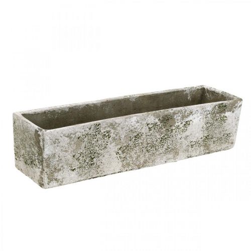 Floristik24 Sėjamoji betoninė senovinės išvaizdos stačiakampė sėjamoji 30×8×7cm