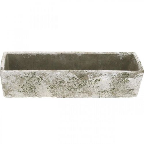 Floristik24 Sėjamoji betoninė senovinės išvaizdos stačiakampė sėjamoji 30×8×7cm