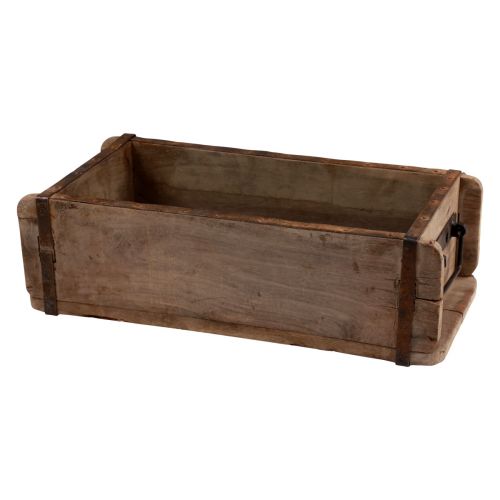 daiktų Augalų dėžutė medinė plytų formos mediena perdirbta 32 × 15 × 10 cm