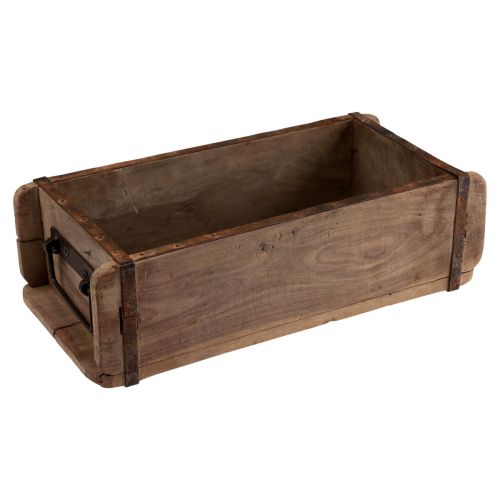 daiktų Augalų dėžutė medinė plytų formos mediena perdirbta 32 × 15 × 10 cm