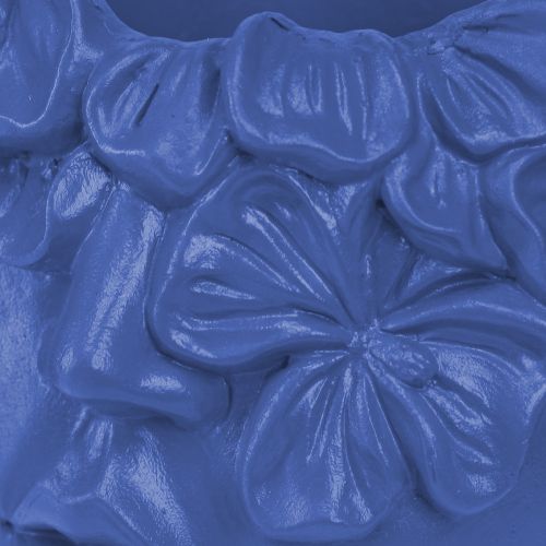 daiktų Plant Head Polyresin Bust Planter Mėlyna 13,5×13×14cm