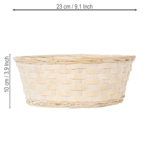 daiktų Stilingas gėlių rašto austas krepšelis svetainei, 23 cm, 6 vnt.