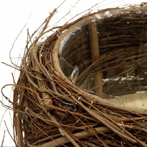 Augalų krepšelis vynmedžiai ir šakelės natūralūs Ø37 / 28cm, rinkinyje 2 vnt | Floristik24.lt