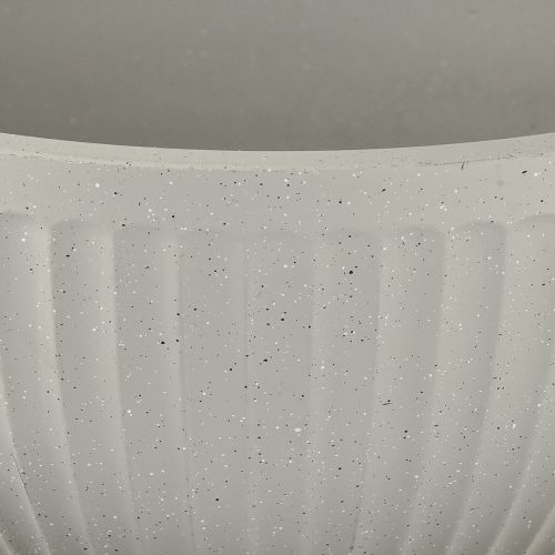 daiktų Augalų vazonas, plastikinis, pilkas, margas dubuo su grioveliais, Ø30 cm